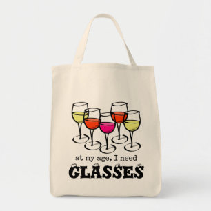 Tote Bag Verre De Vin De Cartographie À Mon Âge, J'Ai Besoi