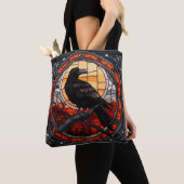 Tote Bag Verre Éffrayant Raven (De près)