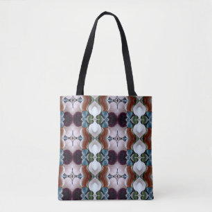 Tote Bag Verre marin abstrait de nombreuses couleurs fourre
