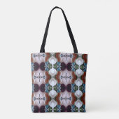 Tote Bag Verre marin abstrait de nombreuses couleurs fourre (Dos)