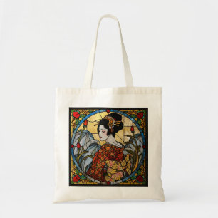 Tote Bag Verre Oriental Geisha Teinté