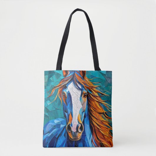 Tote Bag Verre teinté de cheval (Devant)