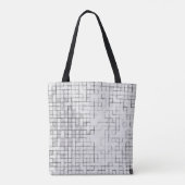 Tote Bag Verrouillé sur la grille de la collection de codes (Dos)
