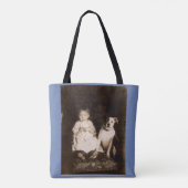Tote Bag vers 1910 pitbull et bébé RPPC (Dos)