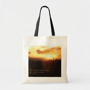 Tote Bag Vers inspiré de bible de phare de ~ de cartable