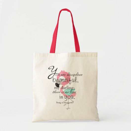 Tote Bag Verse biblique sur la beauté (Devant)