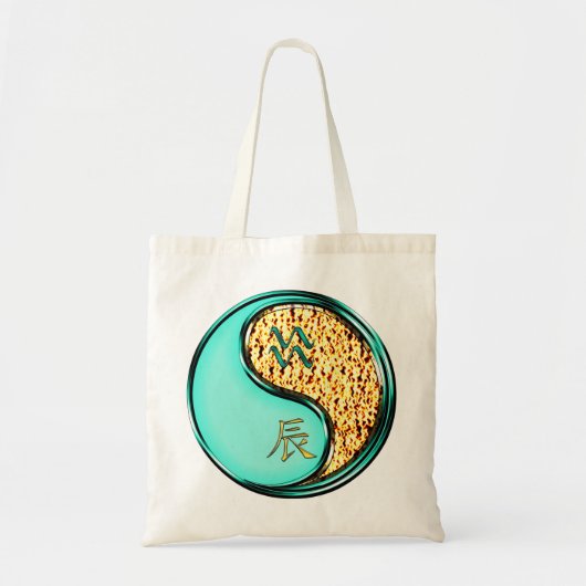Tote Bag Verseau & Dragon de Feu (Devant)