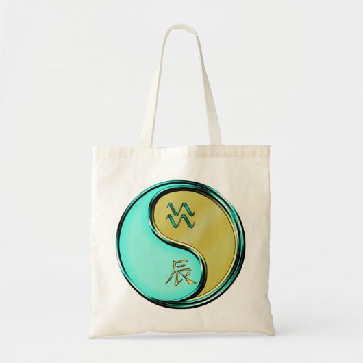 Tote Bag Verseau & Dragon de Métal (Devant)
