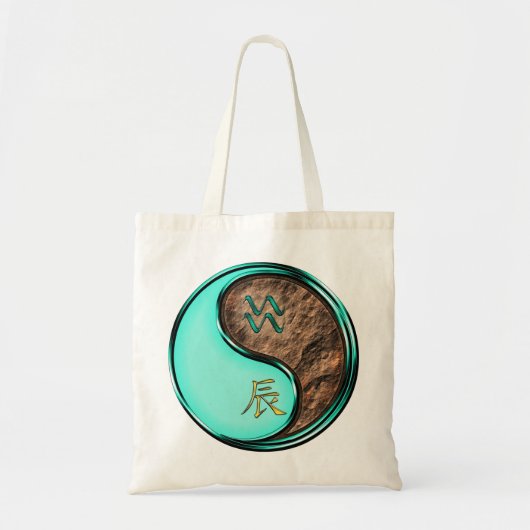 Tote Bag Verseau & Dragon de Terre (Devant)