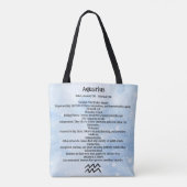 Tote Bag Verseau Porteuse d'Eau Belle Femme Astrologie  (Dos)