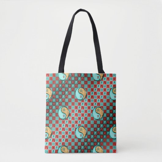 Tote Bag Verseau & Tigre de Feu (Devant)
