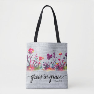 Tote Bag Verset biblique chrétienne inspirant /Écriture
