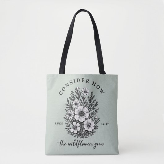 Tote Bag Verset chrétien inspirant à considérer (Devant)