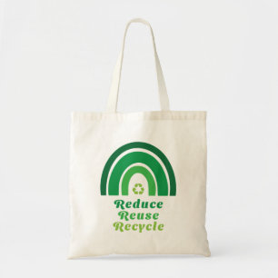 Tote Bag Vert arc-en-ciel De l'environnement réduire la réu