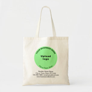 Tote Bag Vert clair forme ronde affaires marque sur budget