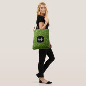 Tote Bag Vert clair verdure paillettes scintillent Monogram (Sur le modèle)