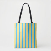 Tote Bag Vert crème rayé (Devant)