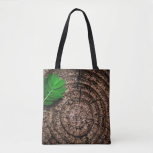 Tote Bag vert de souche Abstraite