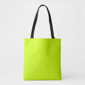 Tote Bag Vert électrique uni (Devant)