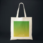 Tote Bag Vert et jaune foncé personnalisé<br><div class="desc">Vert et jaune foncé personnalisé</div>