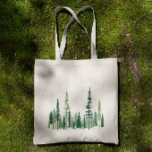 Tote Bag Vert Forêt de Pins