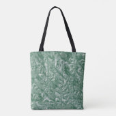 Tote Bag Vert forêt foncé motif marbre (Dos)