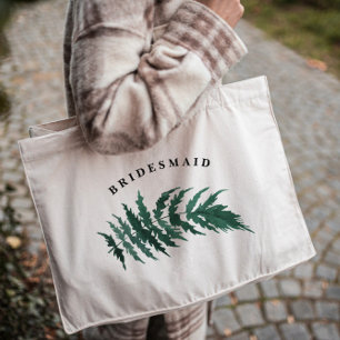 Tote Bag Vert frais Aquarelle Mariage Bridesmaid