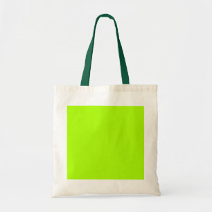 Tote Bag Vert Lime Lumineux Personnalisé