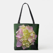 Tote Bag Vert rose Hydrangea rose fleur rose jaune fleur (Dos)