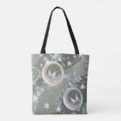 Tote Bag Vert sauge Lune céleste (2) (Dos)