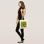 Tote Bag Vert Succulent Gros Plan Cactus (Devant (modèle))