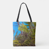 Tote Bag Vert tropical et Fourre-tout Blue Sky (Dos)