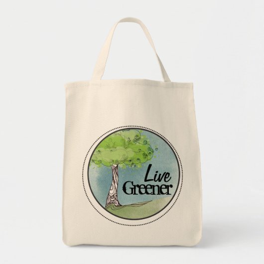 Tote Bag Vert vivant (Devant)