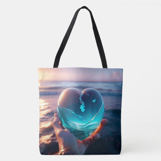 Tote Bag Very beautiful romantic heart picture (Devant)