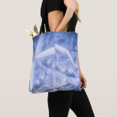 Tote Bag Veste de costume blanc et bleu (De près)