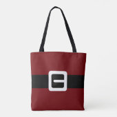 Tote Bag Veste et ceinture rouge classique du Père Noël (Dos)