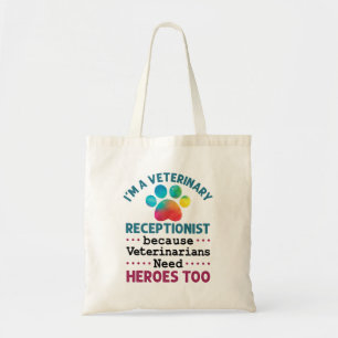 Tote Bag Vétérinaire Réceptionniste Cute Appréciation P
