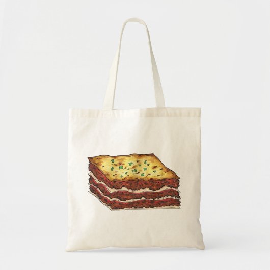 Tote Bag Viandes Lasagna Lasagna Restaurant Italien Chef (Devant)
