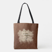 Tote Bag Vibe de vacances Gold Retro (Dos)