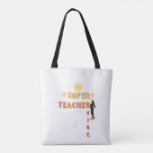 Tote Bag Vibe Super enseignant (Dos)