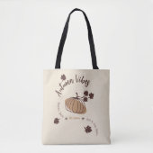 Tote Bag Vibes automne personnalisées (Devant)
