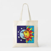 Tote Bag Vibes célestes de la Lune du Soleil 90 (Dos)