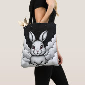 Tote Bag Vibes célestes de lapin céleste (De près)