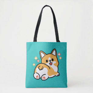 Tote Bag Vibes Corgi Butt et Nap - Joli chien couché
