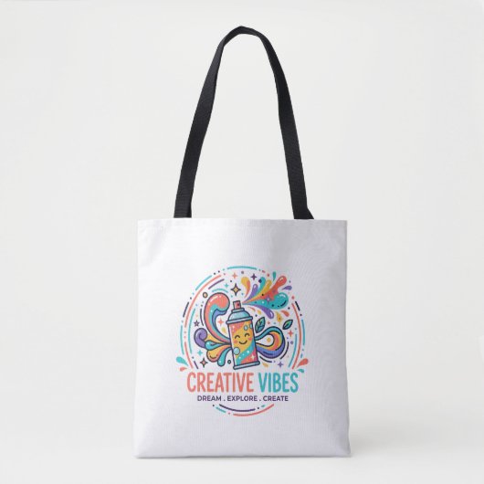 Tote Bag Vibes Créatives (Devant)