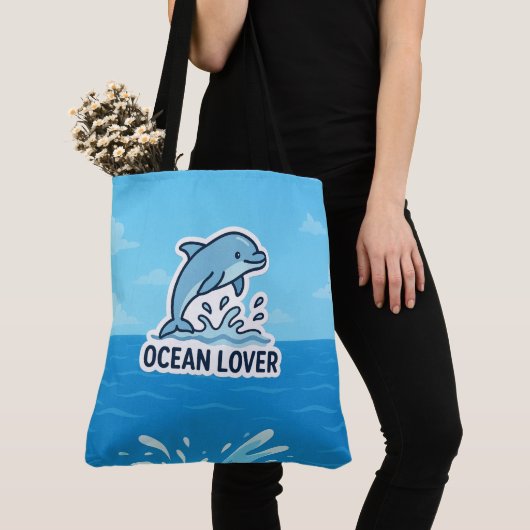 Tote Bag Vibes dauphins (De près)