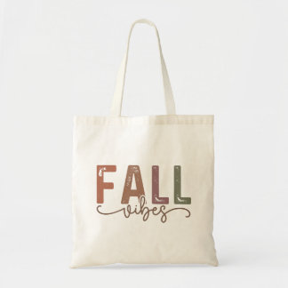 Tote Bag Vibes d'automne arc-en-ciel