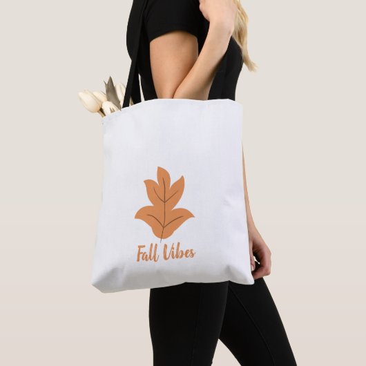 Tote Bag Vibes d'automne mignonnes (De près)