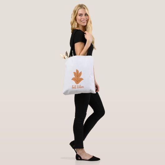 Tote Bag Vibes d'automne mignonnes (Sur le modèle)