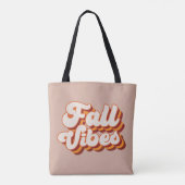 Tote Bag Vibes d'automne rétro (Dos)